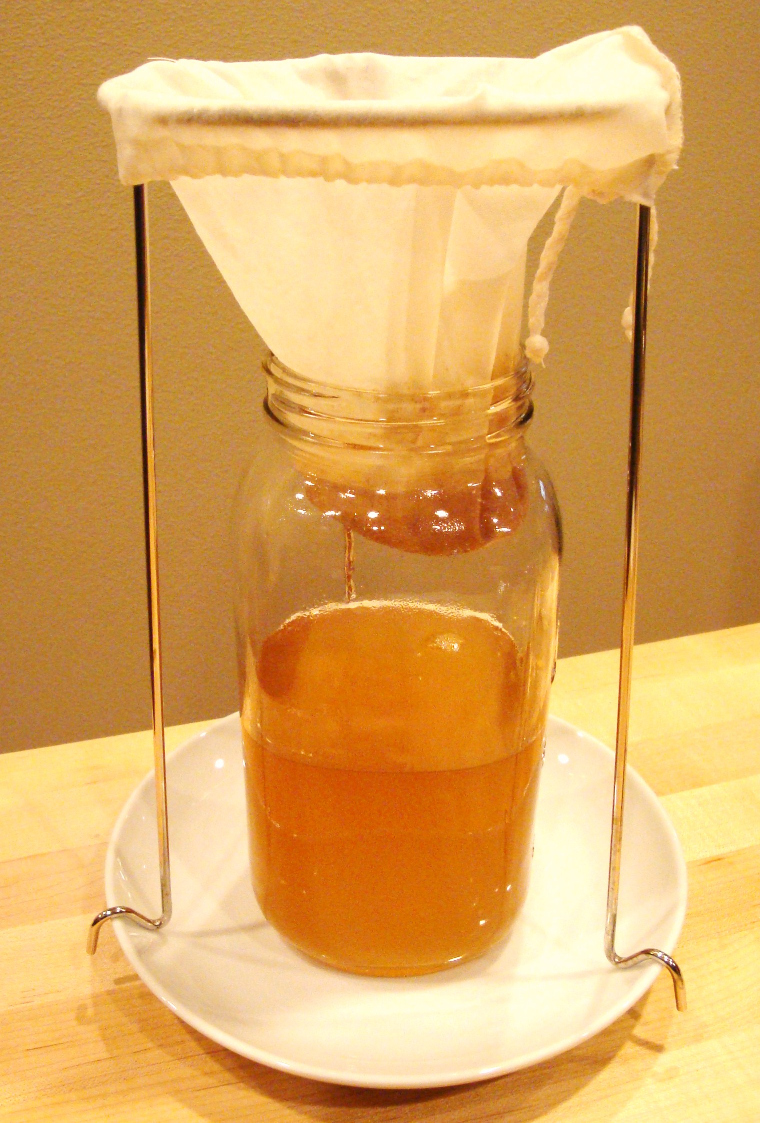Straining and Filtering Liqueurs