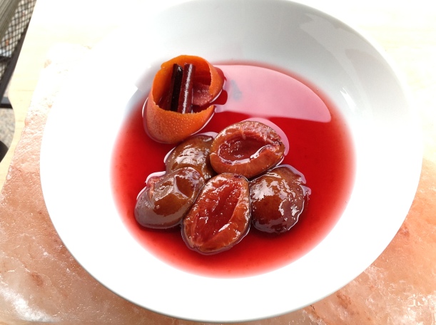 Boozy Plums in Syrup